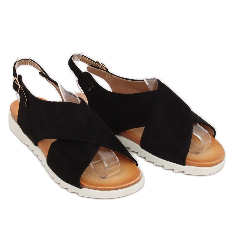 Sandałki damskie czarne 9003 Black 1