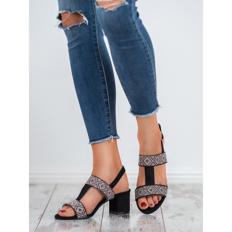 Goodin Sandałki Na Obcasie czarne 2