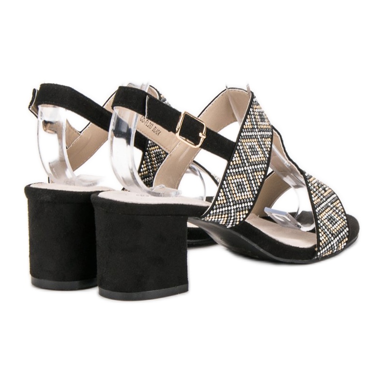 Goodin Sandałki Na Obcasie czarne 1