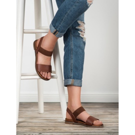 Mannika Brązowe Sandałki 2