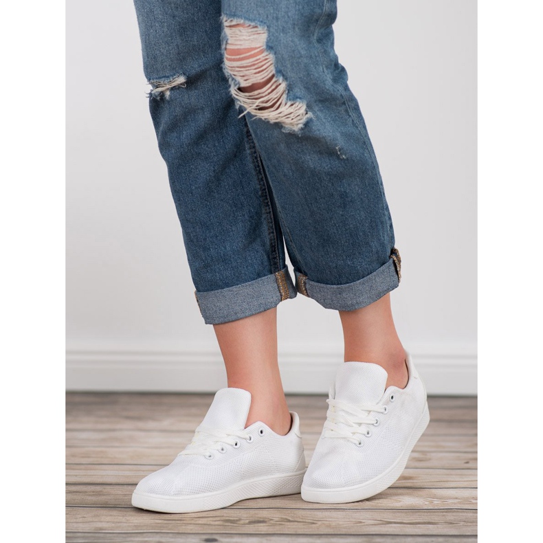 SDS Tekstylne Buty Sportowe białe 2