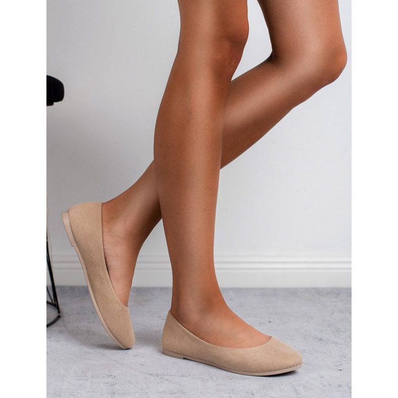 Seastar Wygodne Baleriny brązowe 1