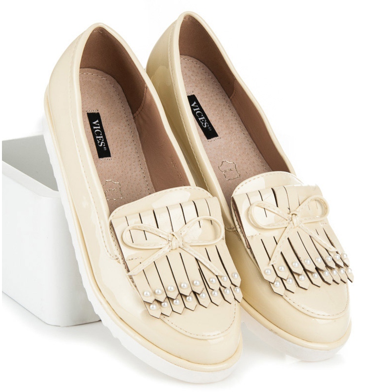 Żółte Lakierowane Półbuty VICES 1