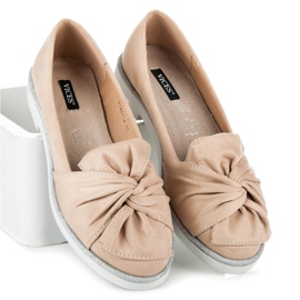 Vices Zamszowe Obuwie Z Brokatowym Zdobieniem brązowe 2