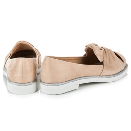 Vices Zamszowe Obuwie Z Brokatowym Zdobieniem brązowe 1