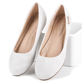 Super Me Balerinki szare 2