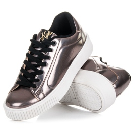 Kylie Trampki Na Platformie różowe 2