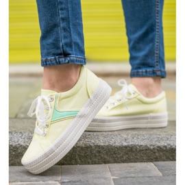 Kylie Trampki Na Platformie żółte 1