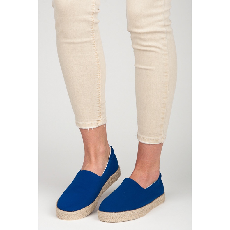Kylie Chabrowe Espadryle niebieskie 2