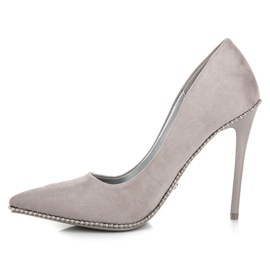 Seastar Modne Szare Szpilki 1