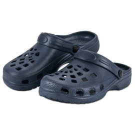 Granatowe Klapki Ogrodowe niebieskie 2