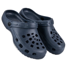 Granatowe Klapki Ogrodowe niebieskie 1