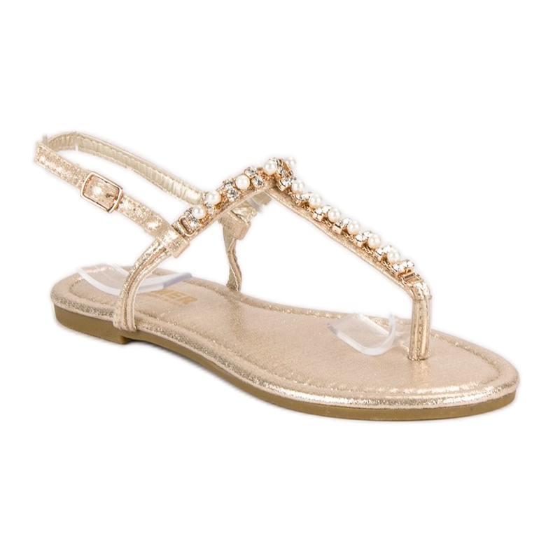 Comer Sandały Japonki żółte 2