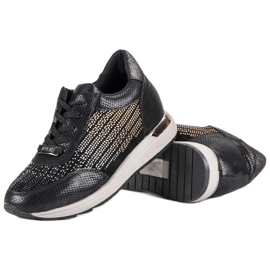 Kylie Modne Buty Sportowe czarne 2