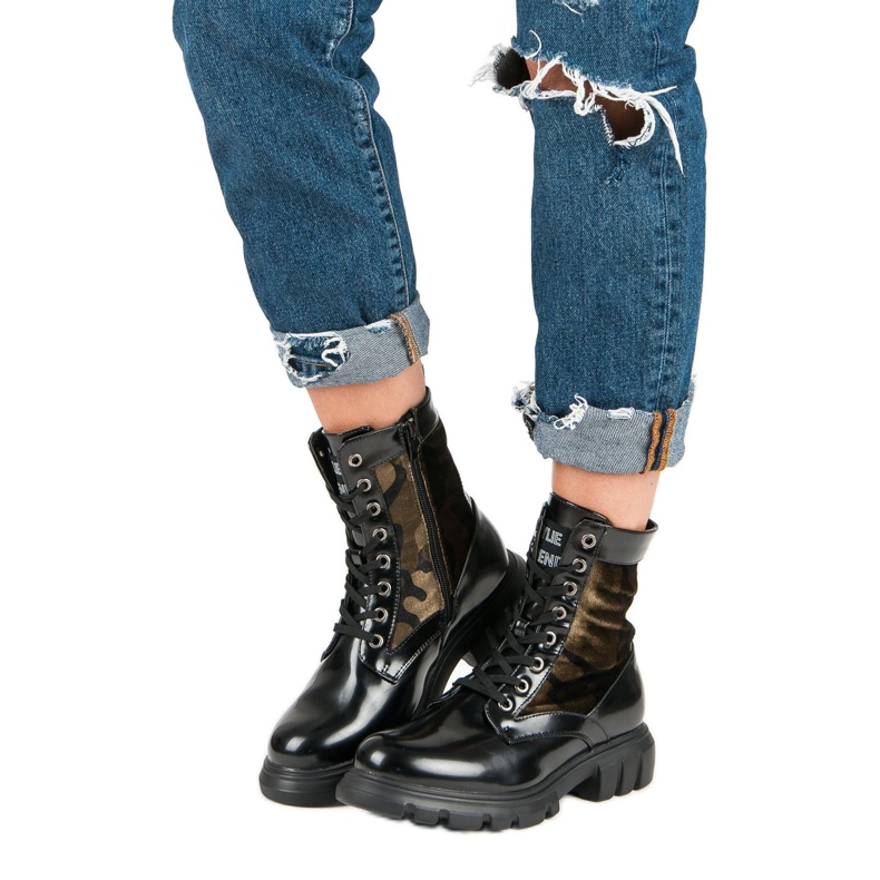 Kylie Botki Glany Moro czarne 2