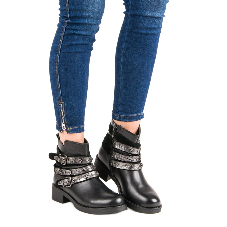 Sixth Sense Rockowe Botki czarne 1