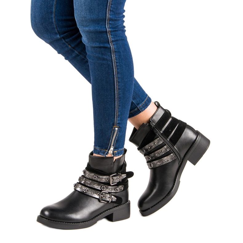 Sixth Sense Rockowe Botki czarne 2