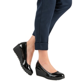 J. Star Lakierowane Czółenka czarne 1