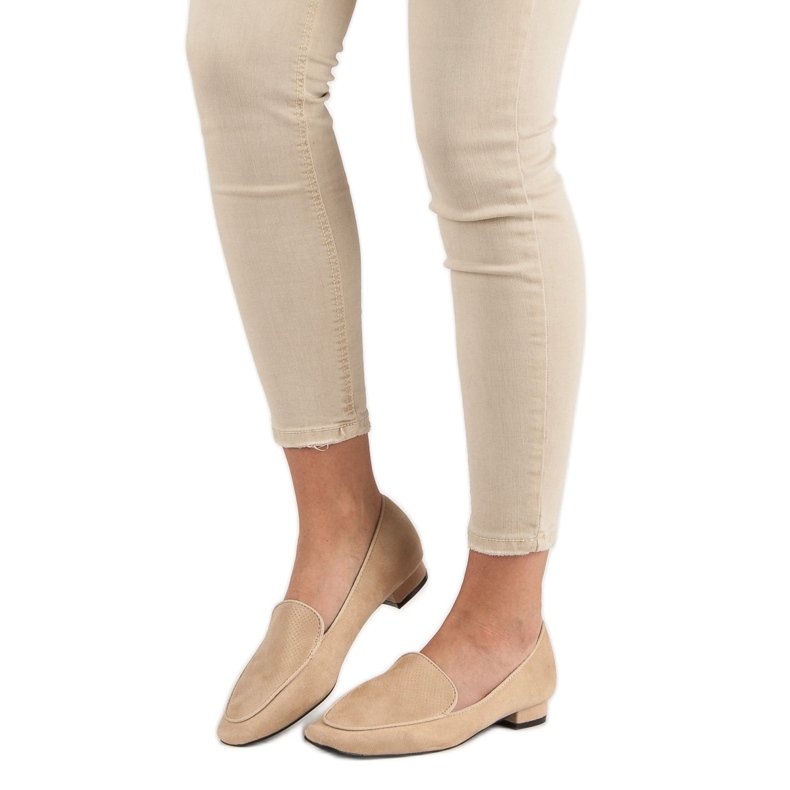 Small Swan Modne Lordsy brązowe 2