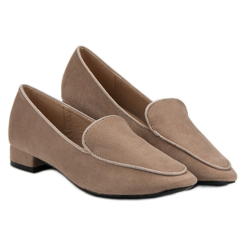 Small Swan Modne Lordsy brązowe 1