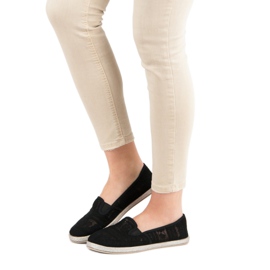 Koronkowe Slipony MCKEYLOR czarne 1