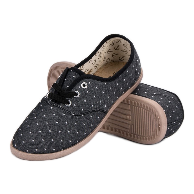 Tenisówki W Kropki czarne 1