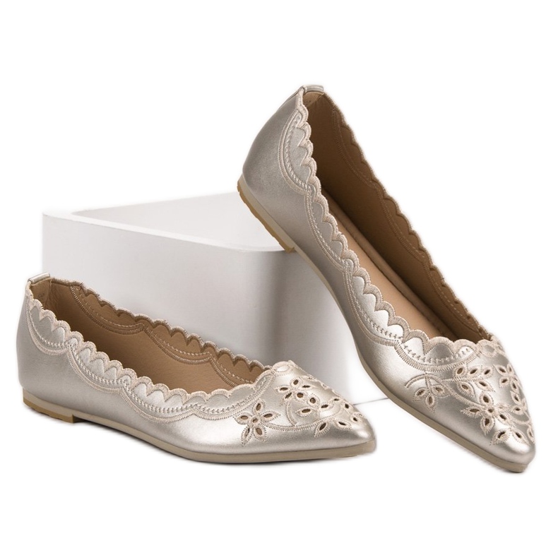 Baleriny W Szpic VICES szare 1