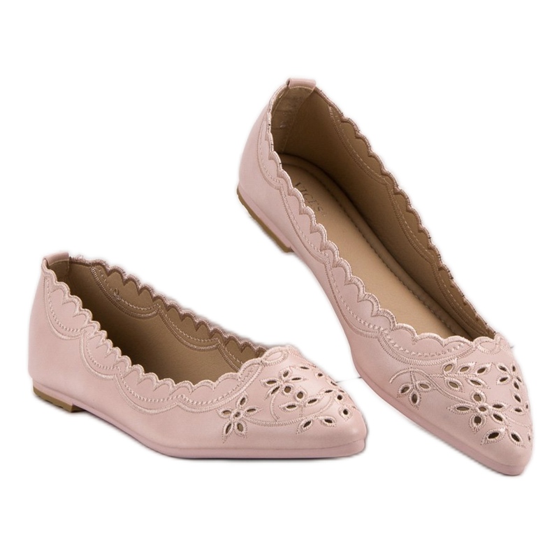 Baleriny W Szpic VICES różowe 2