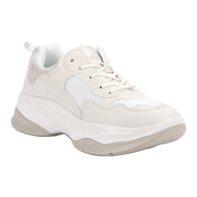 Kylie Modne Białe Sneakersy 1