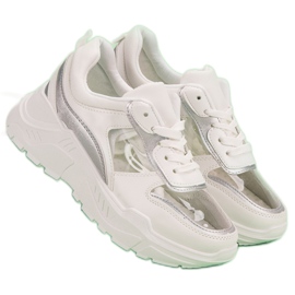 Transparentne Sneakersy białe 6