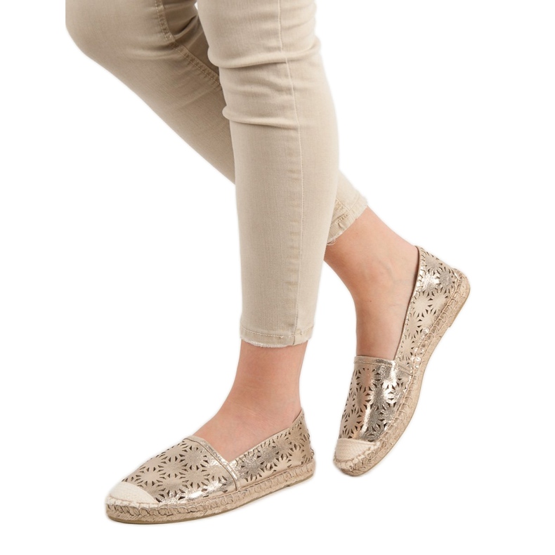 Cm Paris Tekstylne Espadryle żółte 1