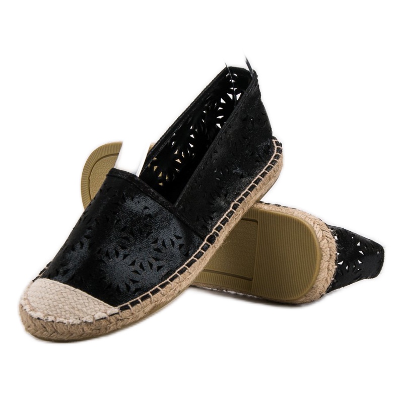 Cm Paris Tekstylne Espadryle czarne 1
