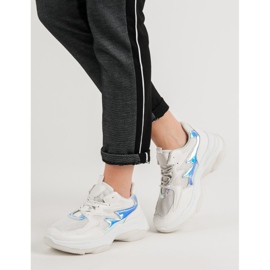 Kayla Białe Sneakersy Z Efektem Holo 2