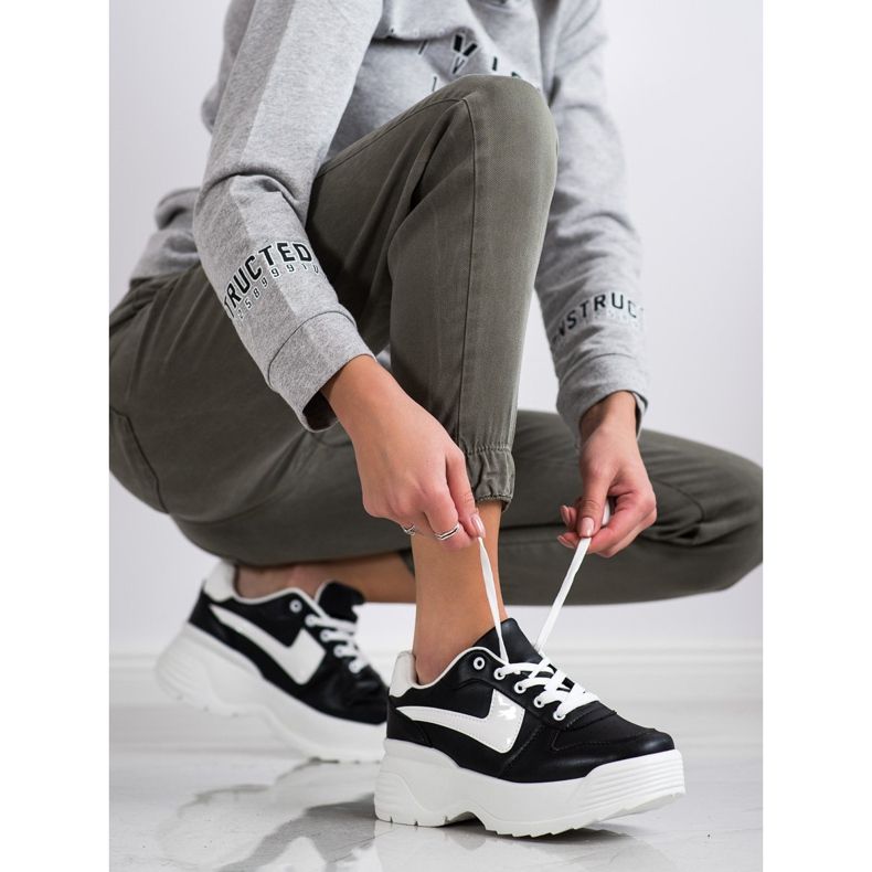 Kylie Sneakersy Na Platformie czarne 1