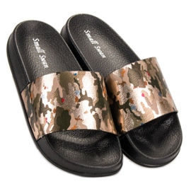 SHELOVET Klapki Moro żółte 2