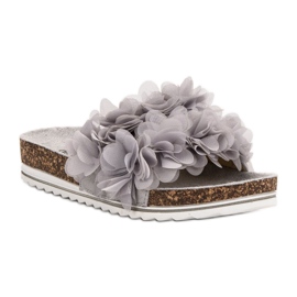 Seastar Modne Szare Klapki 1