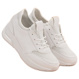 Ideal Shoes Damskie Buty Sportowe białe 5