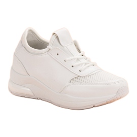 Ideal Shoes Damskie Buty Sportowe białe 2