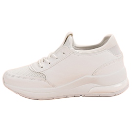 Ideal Shoes Damskie Buty Sportowe białe 3