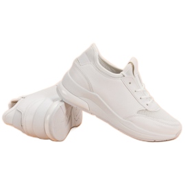 Ideal Shoes Damskie Buty Sportowe białe 4
