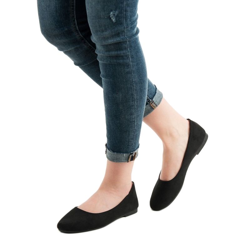 Evento Czarne Zamszowe Baleriny 2