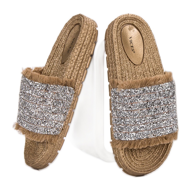 Wygodne Klapki VICES żółte 2