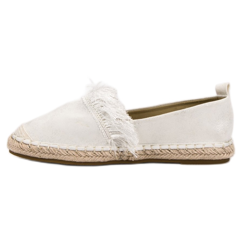 Lily Shoes Espadryle Z Frędzlami białe 1