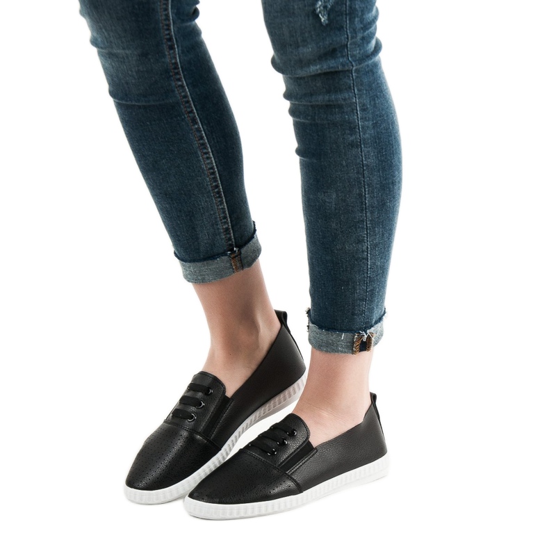 Super Mode Czarne Tenisówki 1