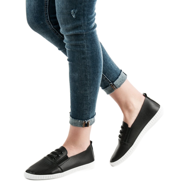 Super Mode Czarne Tenisówki 2