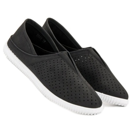 Super Mode Wygodne Trampki Slip On czarne 2