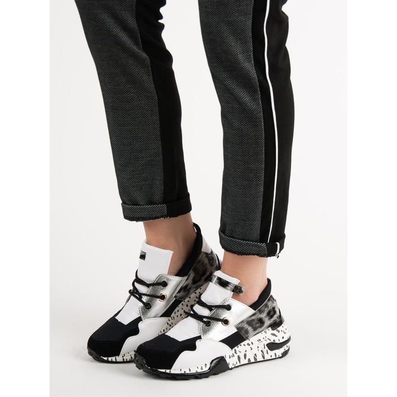 Modne Sneakersy VICES białe wielokolorowe 2