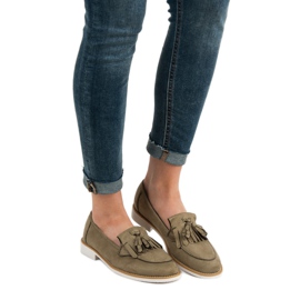 Oliwkowe Mokasyny VICES zielone 2