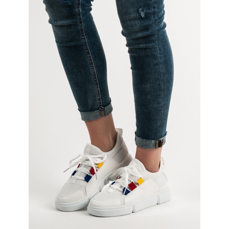 Renda Wsuwane Buty Sportowe białe 2