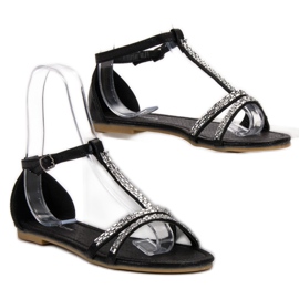 L. Lux. Shoes Płaskie Sandały czarne 1